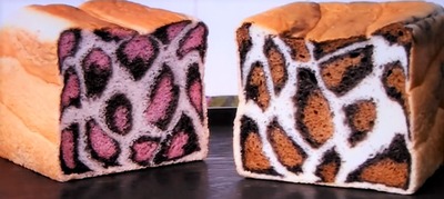 PINK&BROWNヒョウ柄食パンとにゃんこマドレーヌのセット