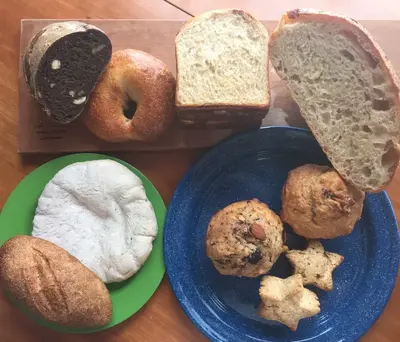 麻麦BAKERYのパンセット