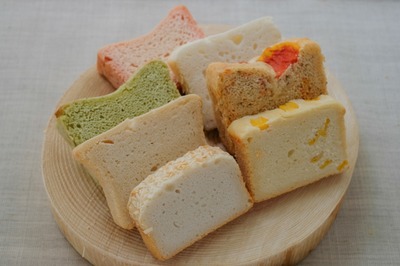 カラフルなグルテンフリー米粉のパンセット(小)