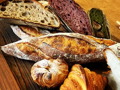 boulangerie et traiteur  Fujiwara（旧SOUMOKU coffee Fujiwara）のパンセット