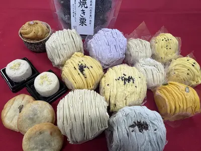 栗処 絹糸モンブランくりとのパンセット