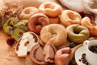 Good Day Bagel & Coffeeのパンセット